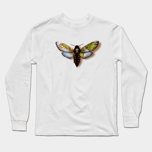 Acherontia Piratus Long Sleeve T-Shirt by Vinsse